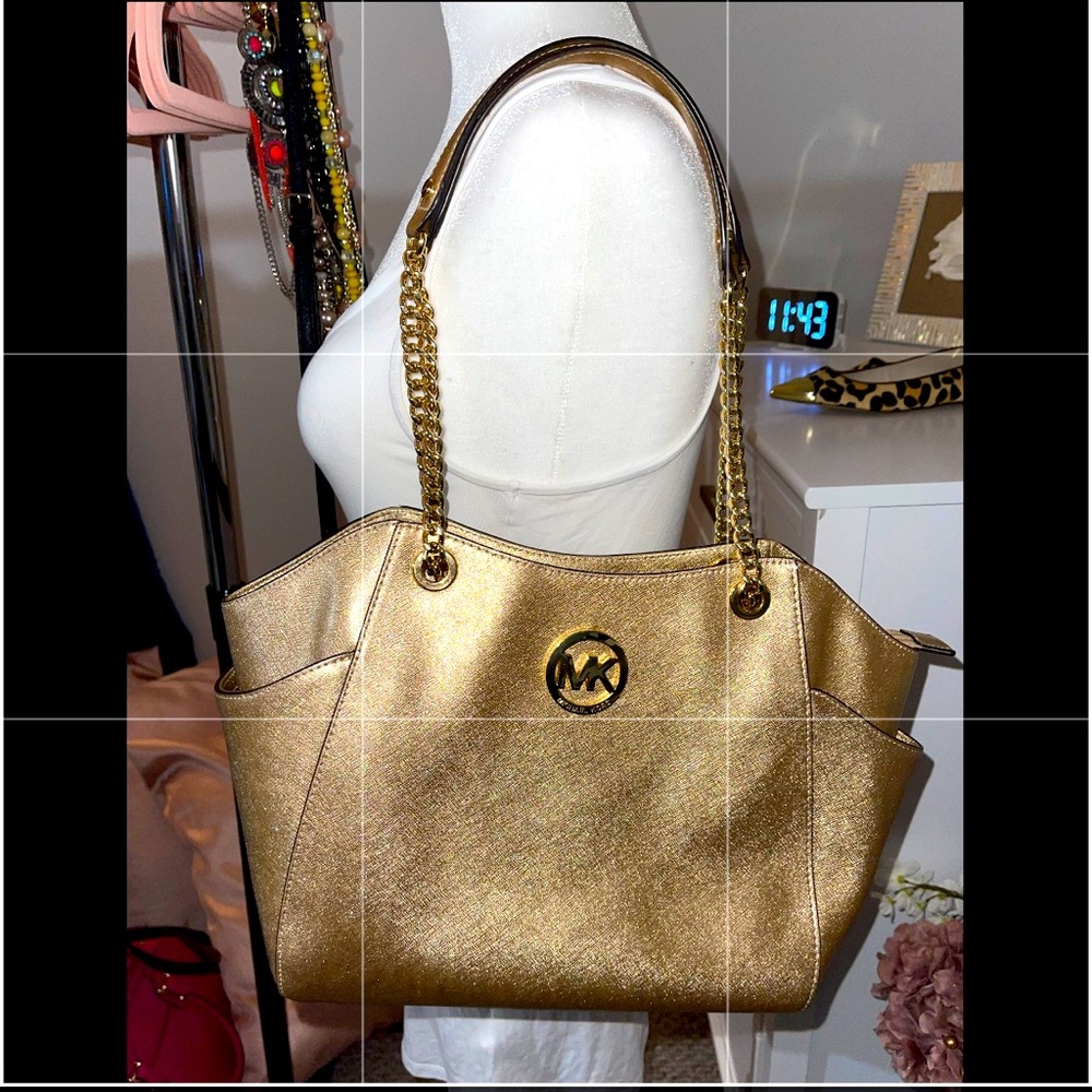 Michael Kors Gold Shimmer Bag